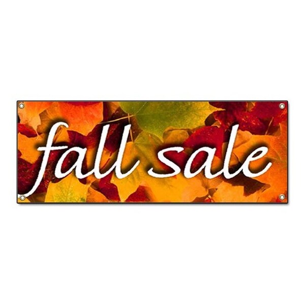 FALL SALE BANNER SIGN store clearance signs 50% off huge discount